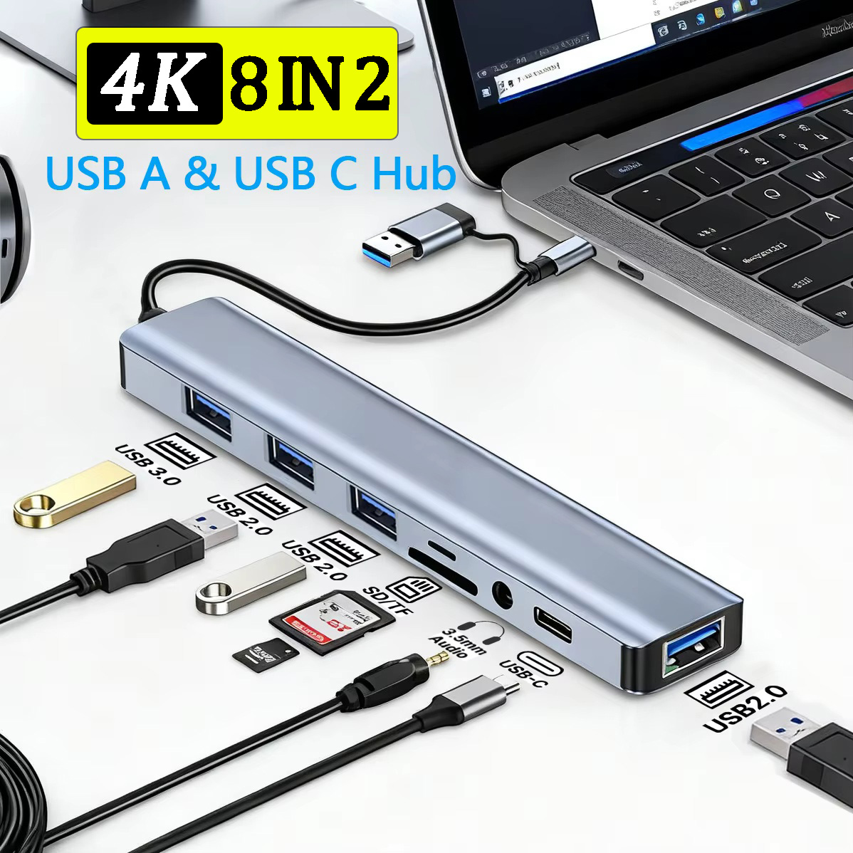 محول USB C متعدد المنافذ 8 في  - مراجعة Smart Home Hub 2 وسعره