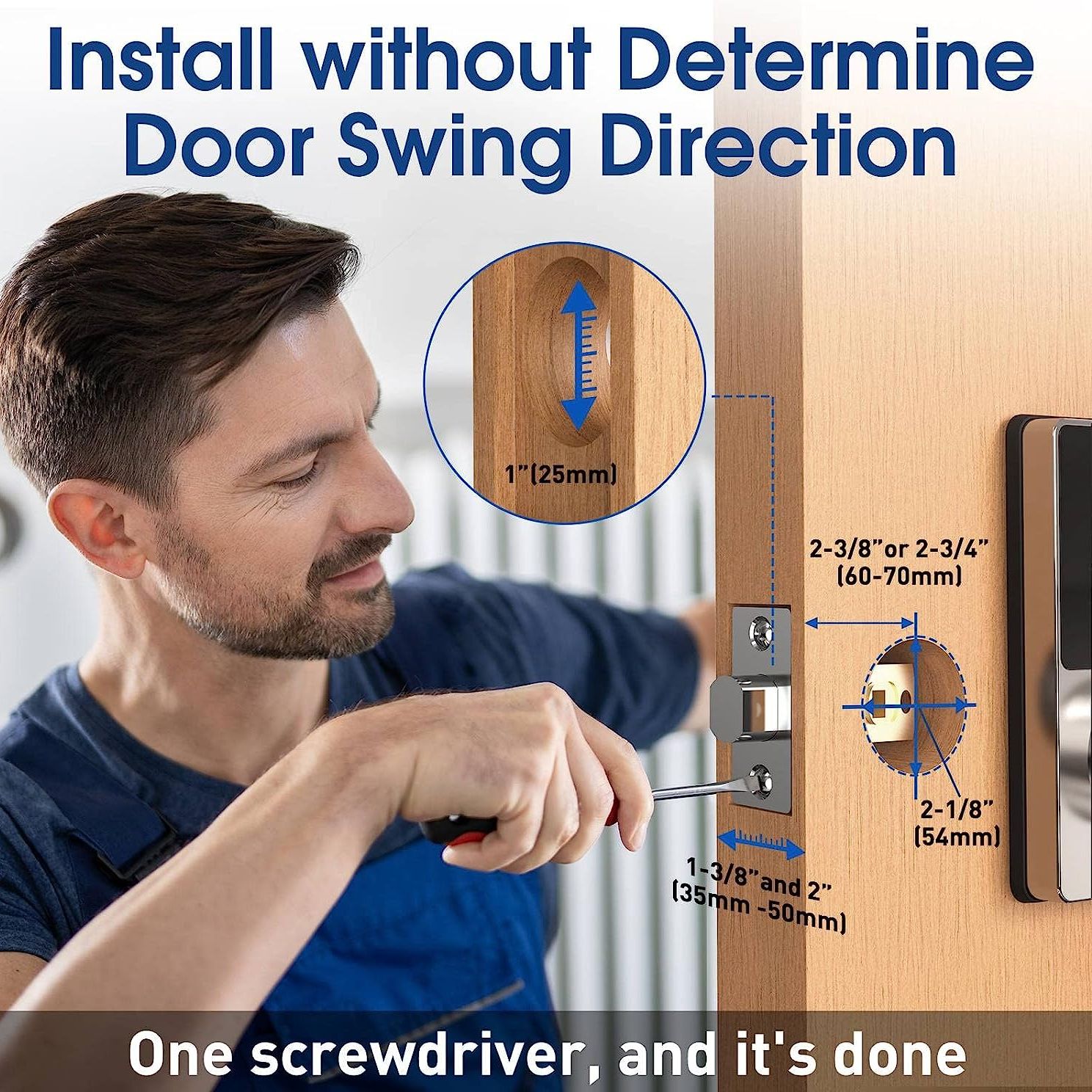 قفل ذكي بكلمة مرور، قفل باب بد - مراجعة Smart Home Door Lock وسعره