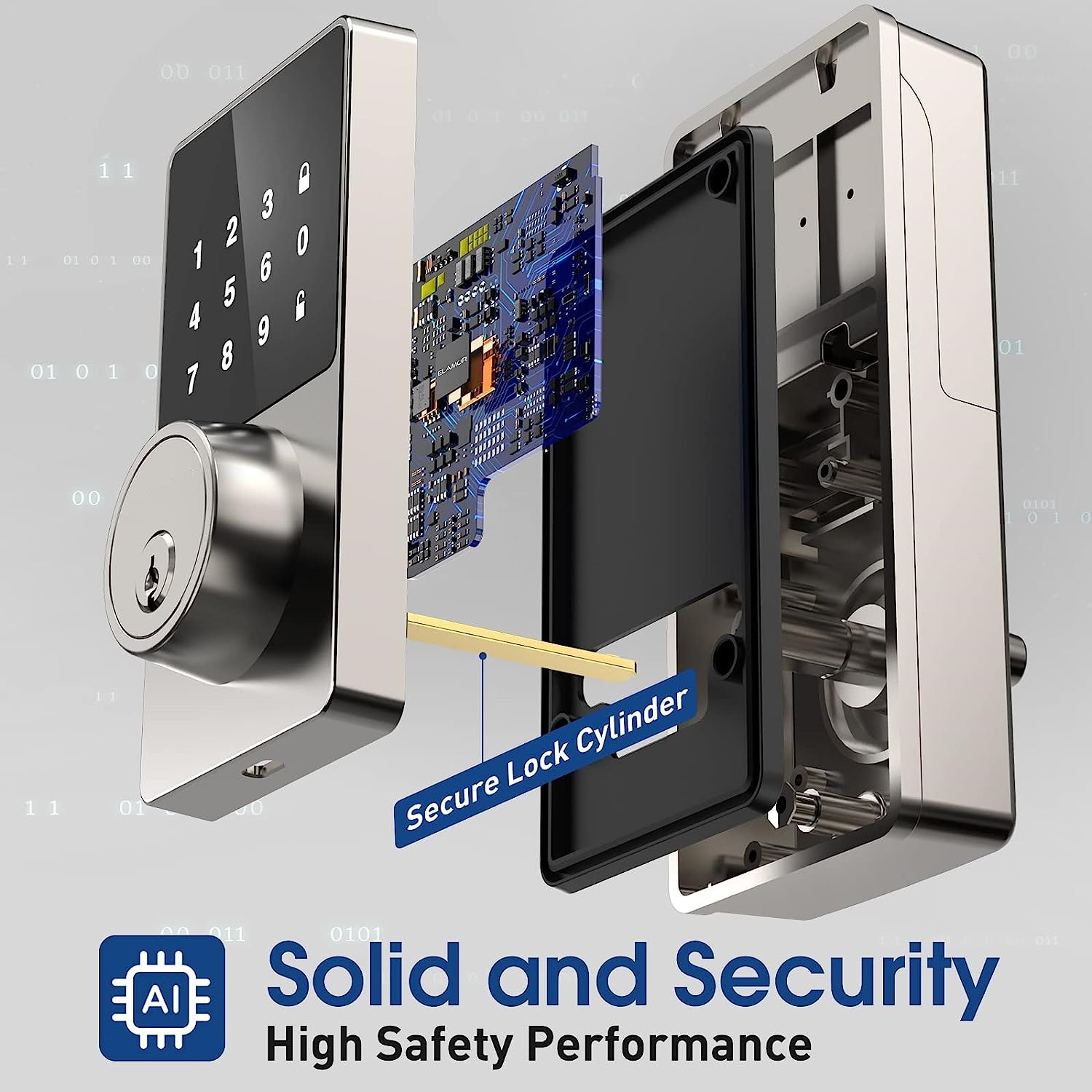 قفل ذكي بكلمة مرور، قفل باب بد - مراجعة Smart Home Door Lock وسعره